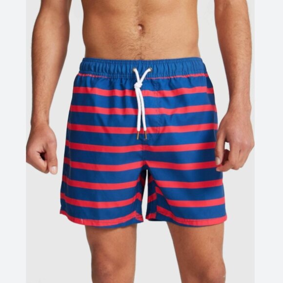 ORTC Port Willunga Stripe Swim Trunks Red & Blue Size XS (28) NWT - Picture 1 of 7